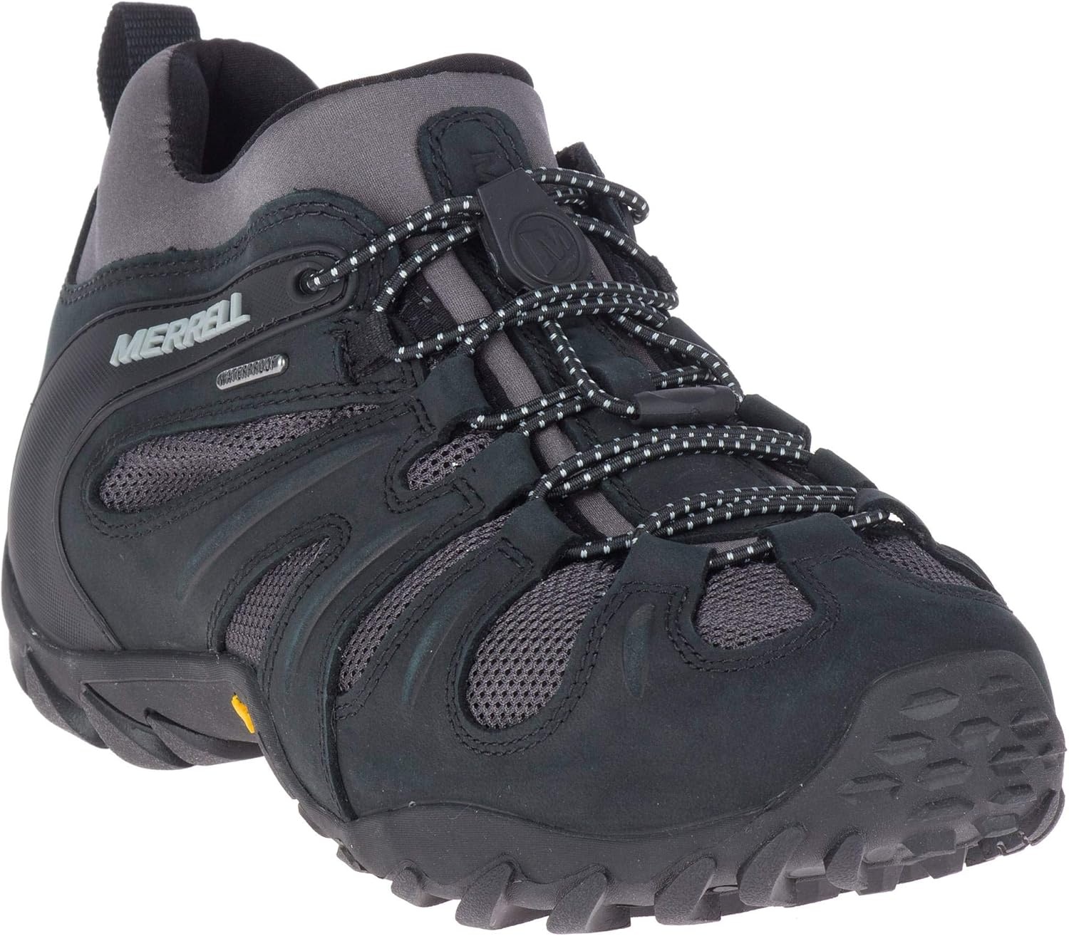image:imageMerrell Mens Chameleon 8 Stretch Tactical Work Shoes Waterproof Nubuck amp Mesh Upper UltraLightweight Hiking Combat BootsBlackGrey