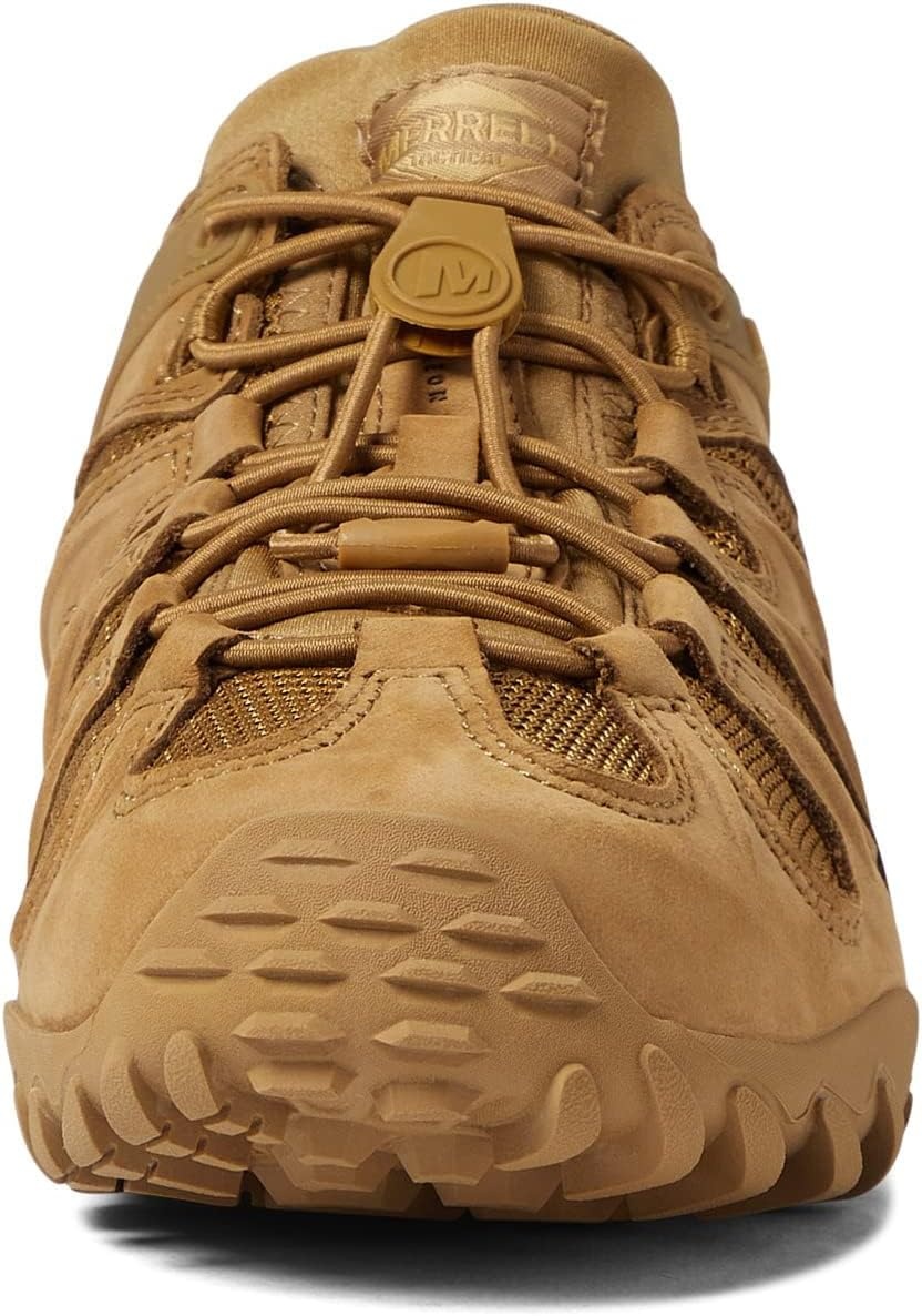 image:imageMerrell Mens Chameleon 8 Stretch Tactical Work Shoes Waterproof Nubuck amp Mesh Upper UltraLightweight Hiking Combat BootsCoyote