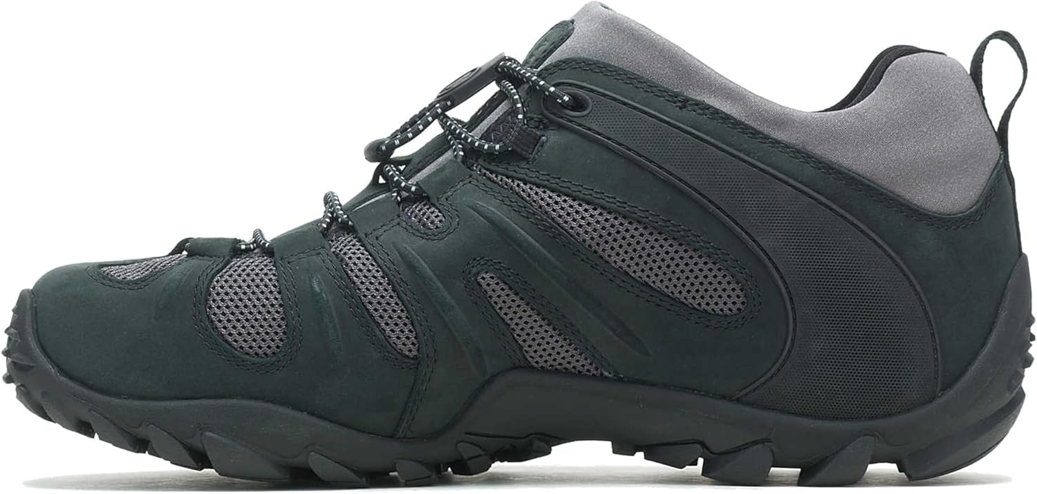 image:imageMerrell Mens Chameleon 8 Stretch Tactical Work Shoes Waterproof Nubuck amp Mesh Upper UltraLightweight Hiking Combat BootsNew BlackGrey