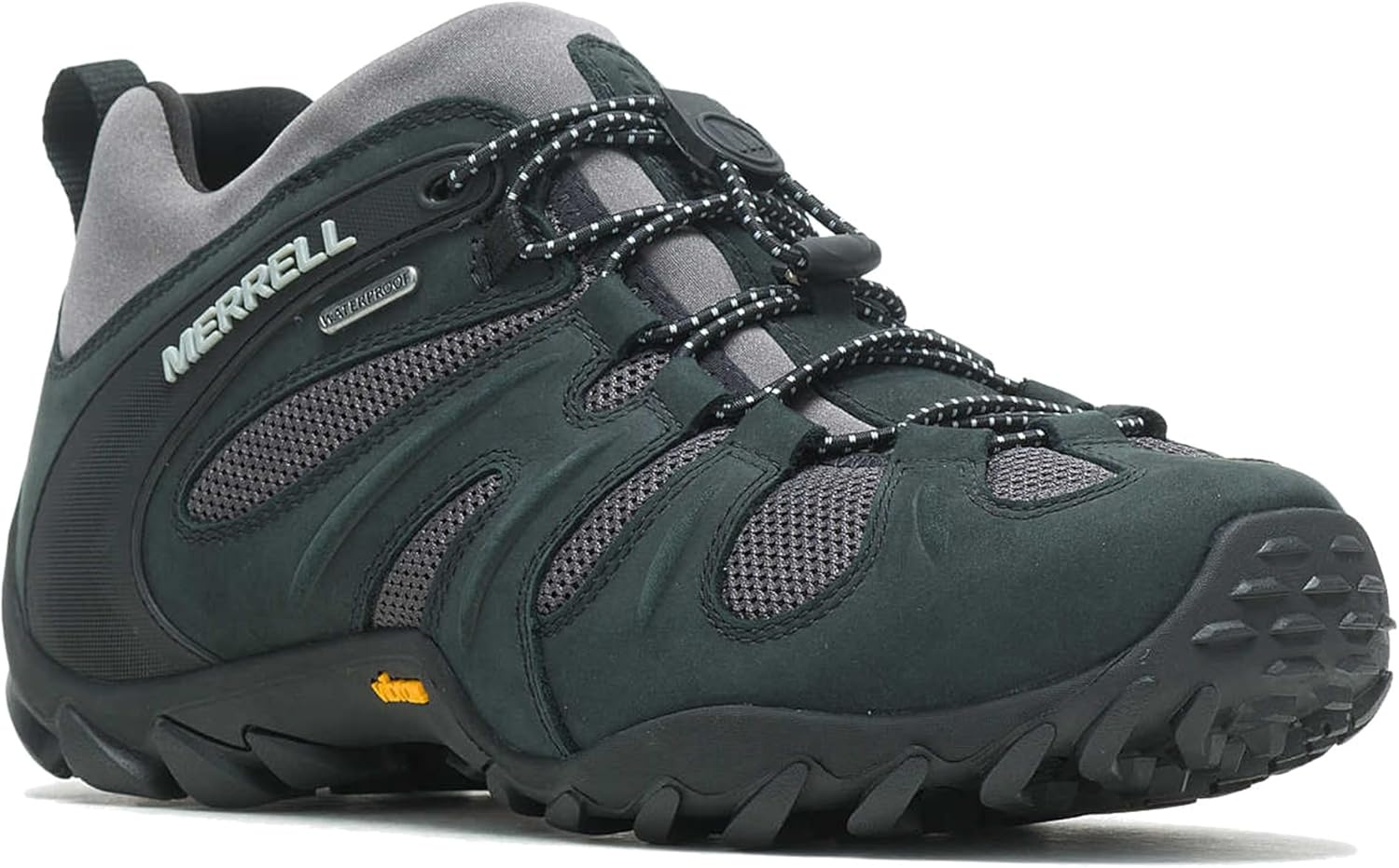 image:imageMerrell Mens Chameleon 8 Stretch Tactical Work Shoes Waterproof Nubuck amp Mesh Upper UltraLightweight Hiking Combat BootsNew BlackGrey