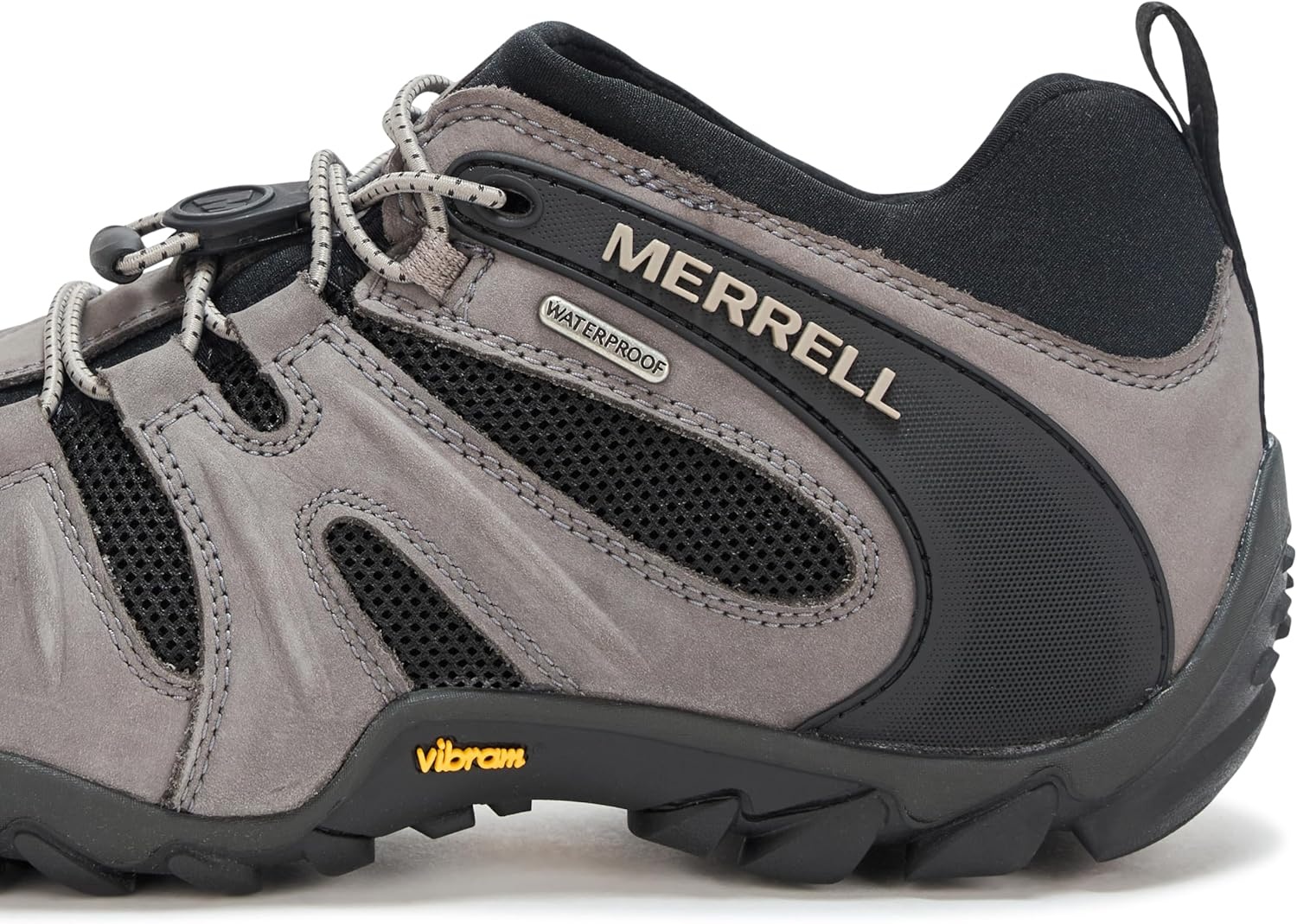 image:imageMerrell Mens Chameleon 8 Stretch Tactical Work Shoes Waterproof Nubuck amp Mesh Upper UltraLightweight Hiking Combat BootsNew Charcoal