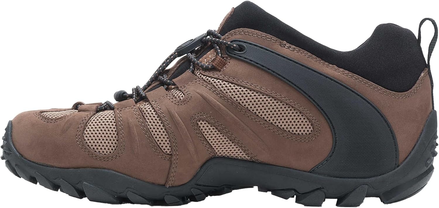image:imageMerrell Mens Chameleon 8 Stretch Tactical Work Shoes Waterproof Nubuck amp Mesh Upper UltraLightweight Hiking Combat BootsNew Earth