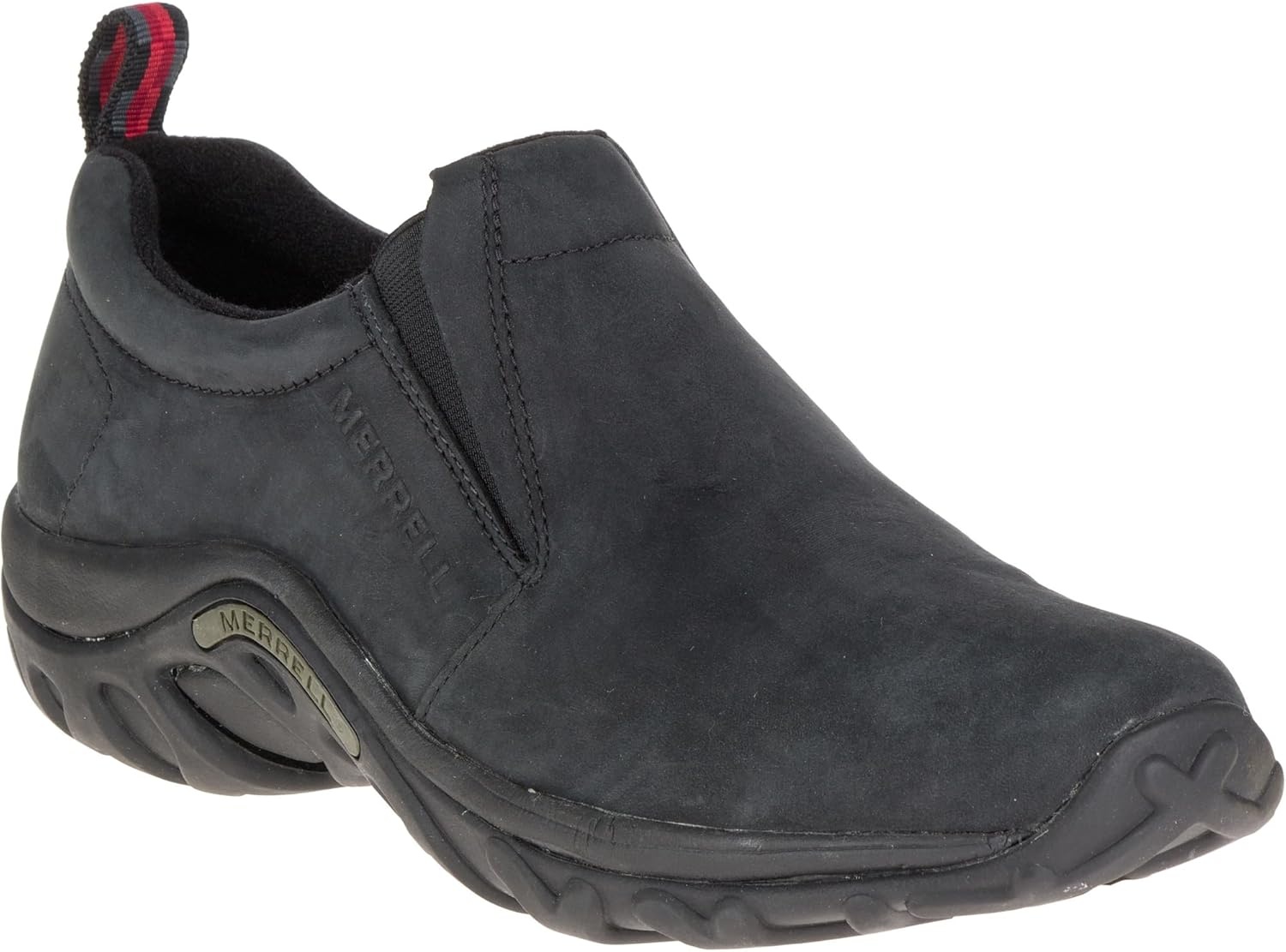 image:imageMerrell Mens Jungle Leather SlipOn ShoeBlack