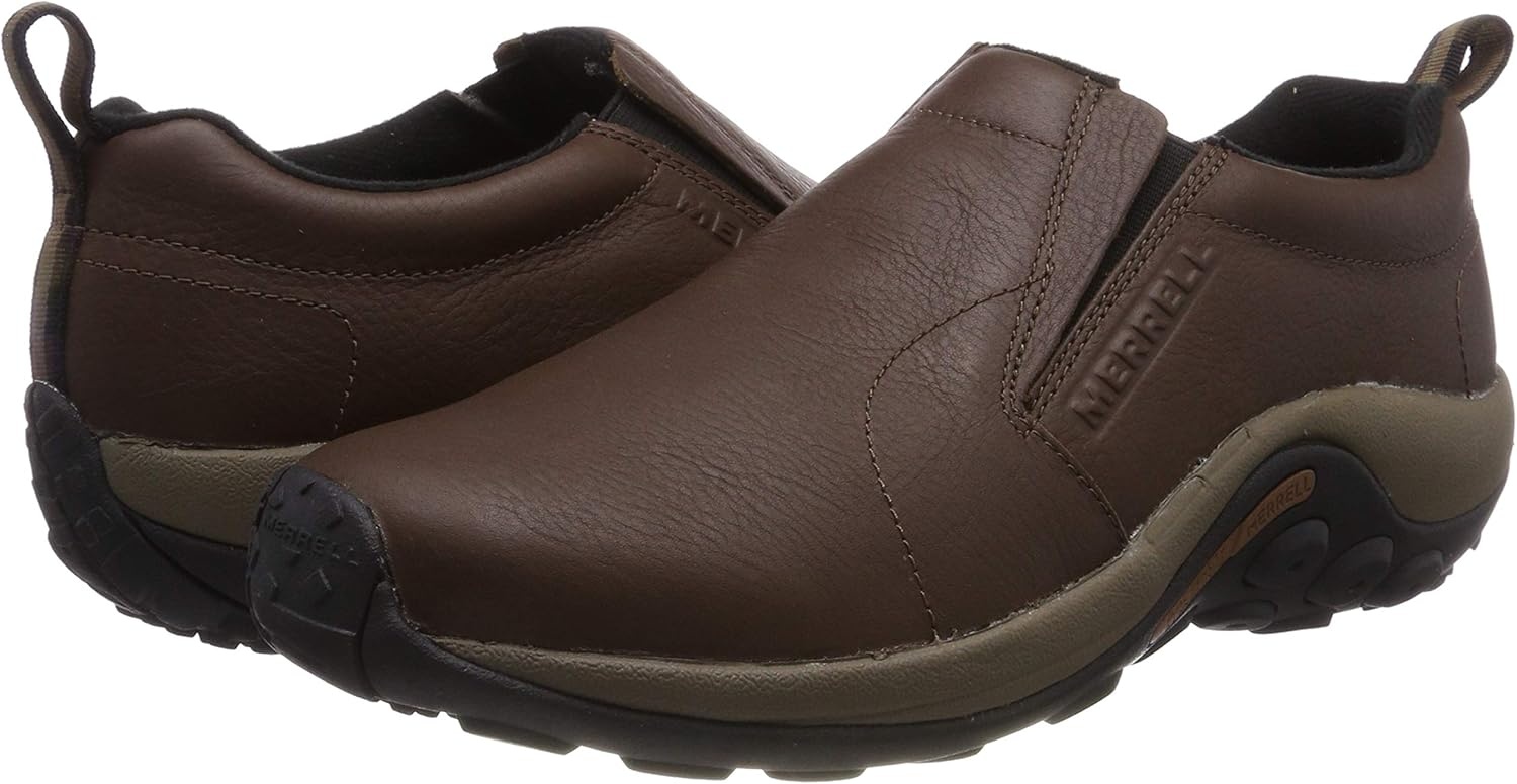 image:imageMerrell Mens Jungle Leather SlipOn ShoeBrown