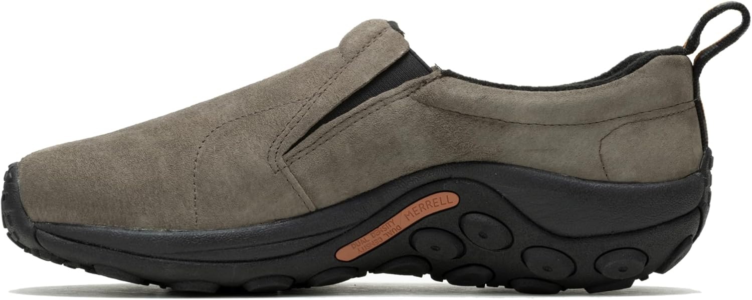 image:imageMerrell Mens Jungle Leather SlipOn ShoeBrown Gunsmoke Wide