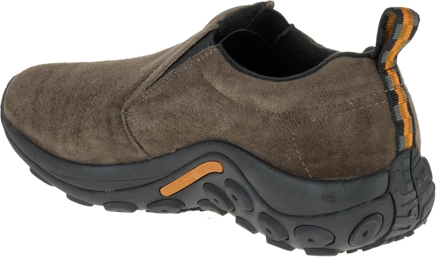 image:imageMerrell Mens Jungle Leather SlipOn ShoeBrown Gunsmoke Wide