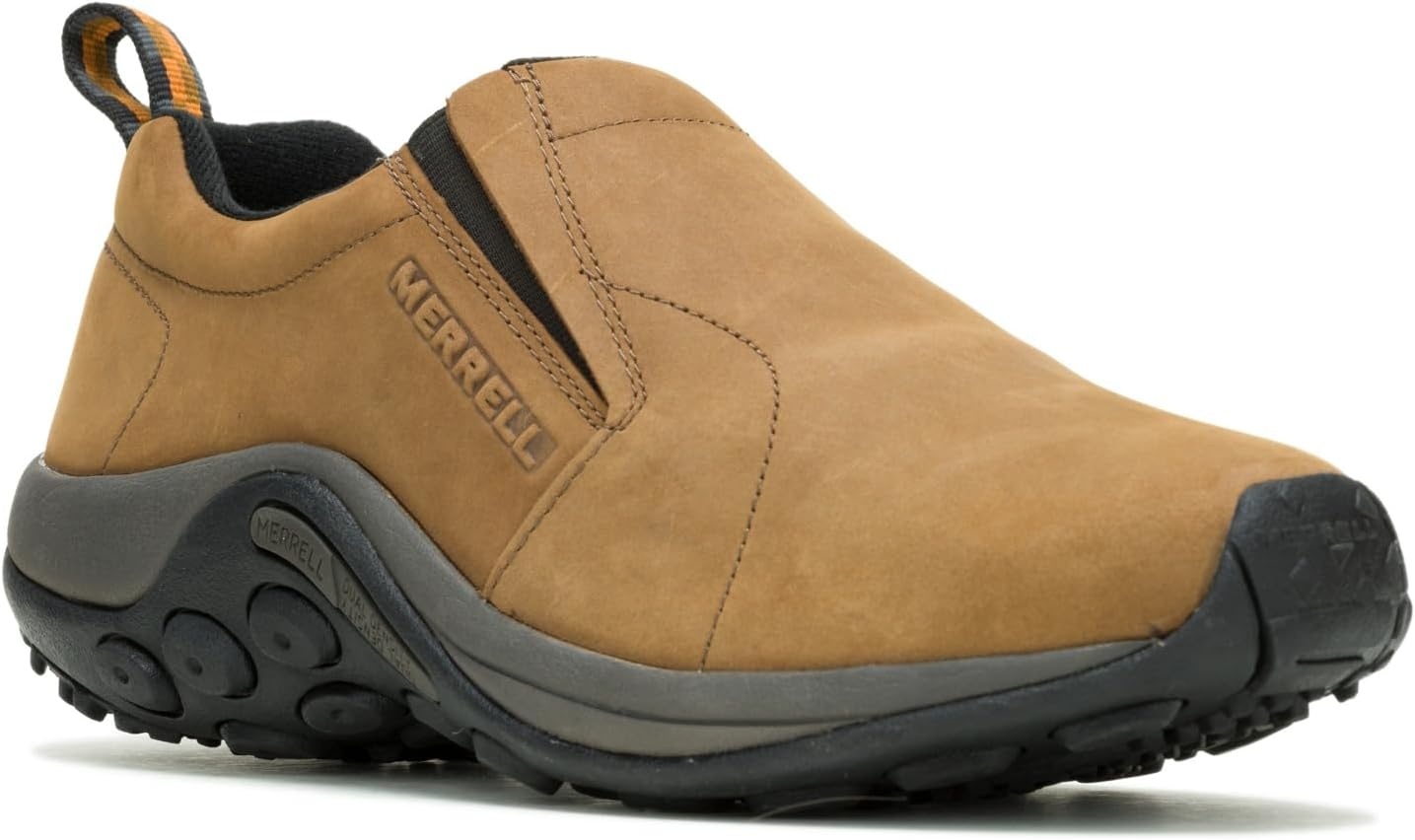 image:imageMerrell Mens Jungle Leather SlipOn ShoeBrown Nubuck