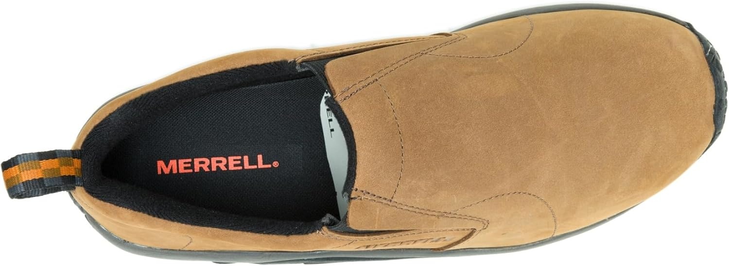 image:imageMerrell Mens Jungle Leather SlipOn ShoeBrown Nubuck