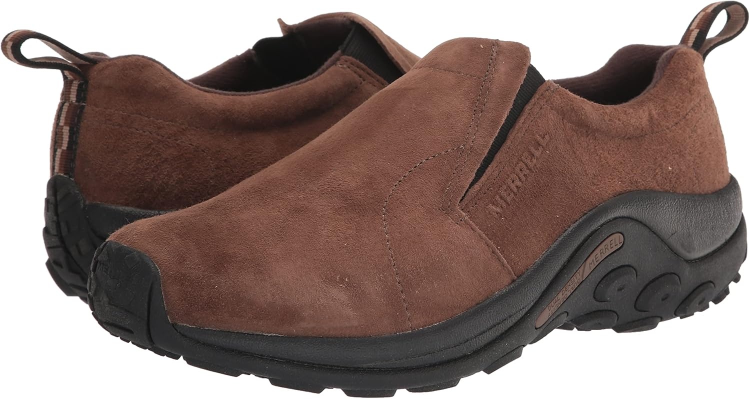 image:imageMerrell Mens Jungle Leather SlipOn ShoeDarkearth