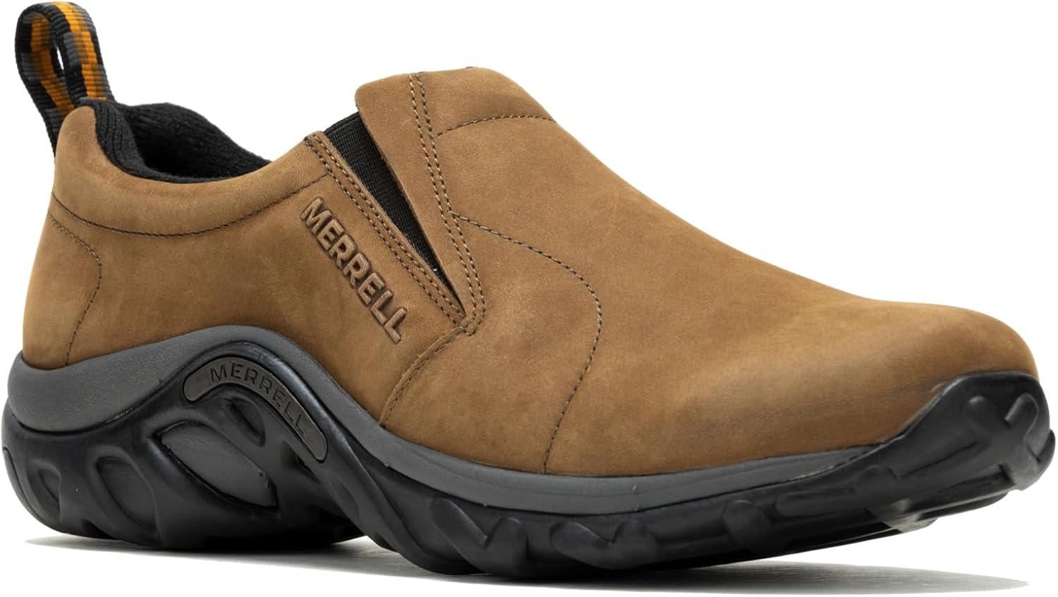 image:imageMerrell Mens Jungle Leather SlipOn ShoeNew Brown