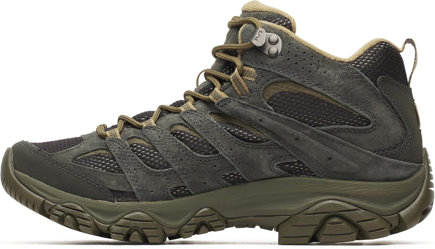 image:imageMerrell Mens Moab 3 Mid Waterproof Hiking BootsBlackBeluga