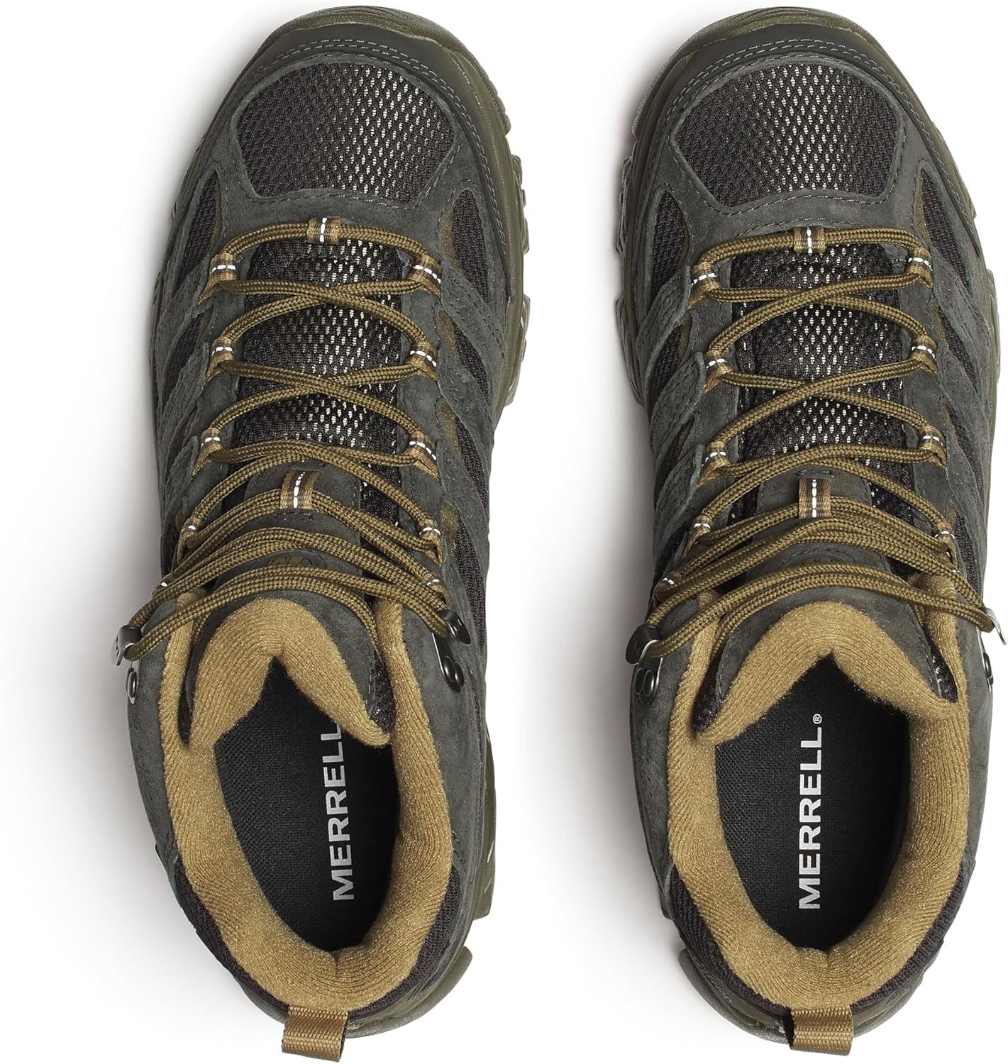 image:imageMerrell Mens Moab 3 Mid Waterproof Hiking BootsBlackBeluga