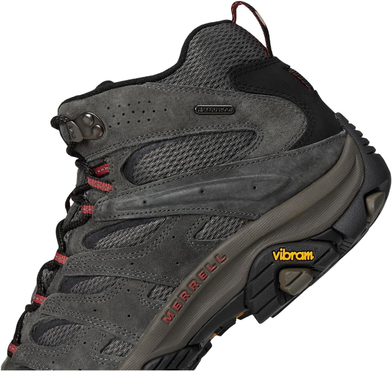 image:imageMerrell Mens Moab 3 Mid Waterproof Hiking BootsNew Beluga