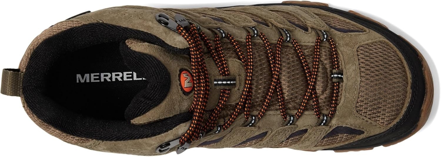 image:imageMerrell Mens Moab 3 Mid Waterproof Hiking BootsNew OliveGum