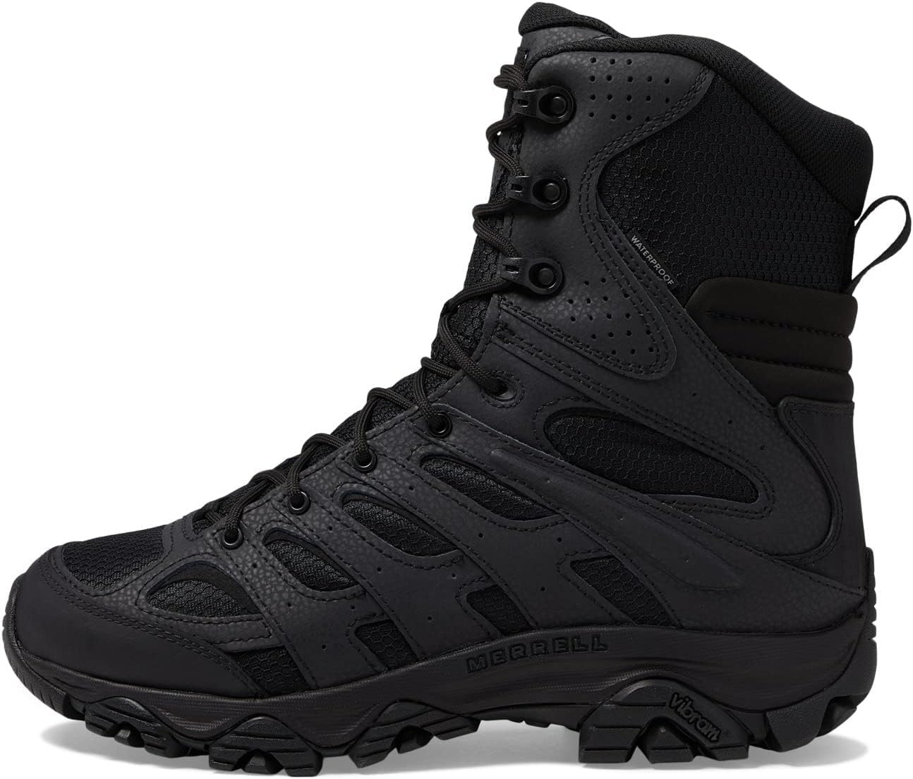image:imageMerrell mens Moab 3 8 Inch Tactical Zip Waterproof BootBlack
