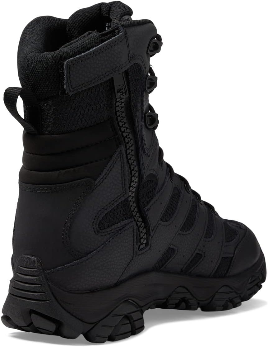 image:imageMerrell mens Moab 3 8 Inch Tactical Zip Waterproof BootBlack
