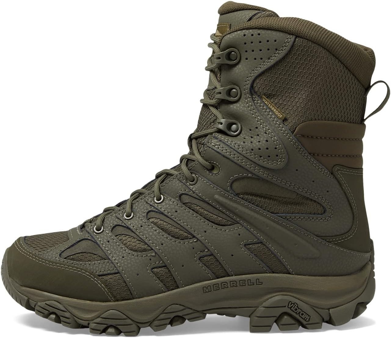 image:imageMerrell mens Moab 3 8 Inch Tactical Zip Waterproof BootDark Olive
