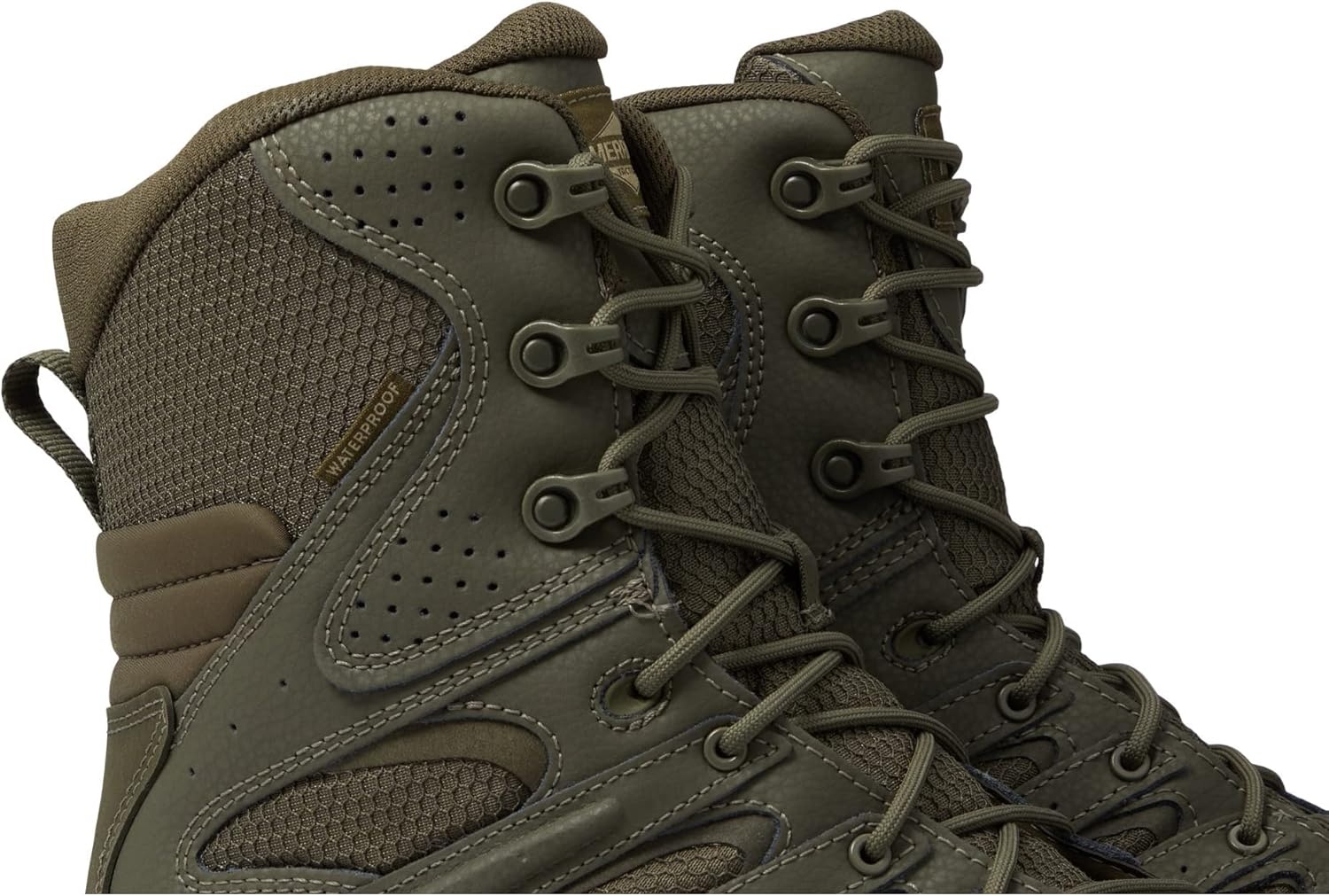 image:imageMerrell mens Moab 3 8 Inch Tactical Zip Waterproof BootDark Olive