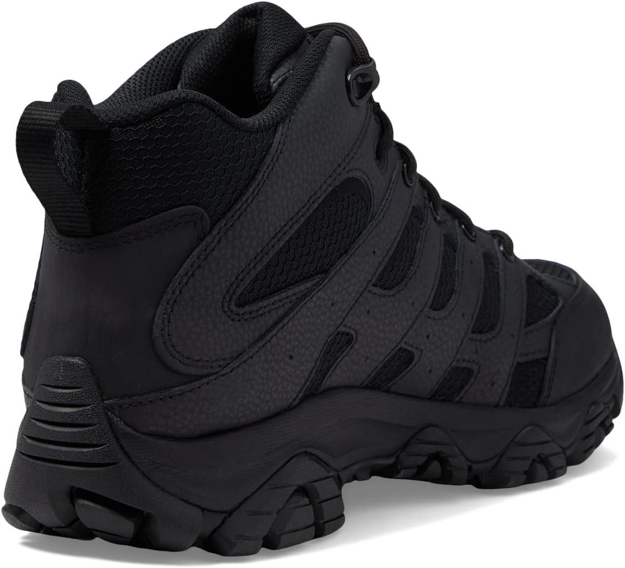 image:imageMerrell mens Moab 3 Tactical Mid Waterproof Boots Coated Leather amp Mesh Upper Combat Hiking Work ShoesBlack