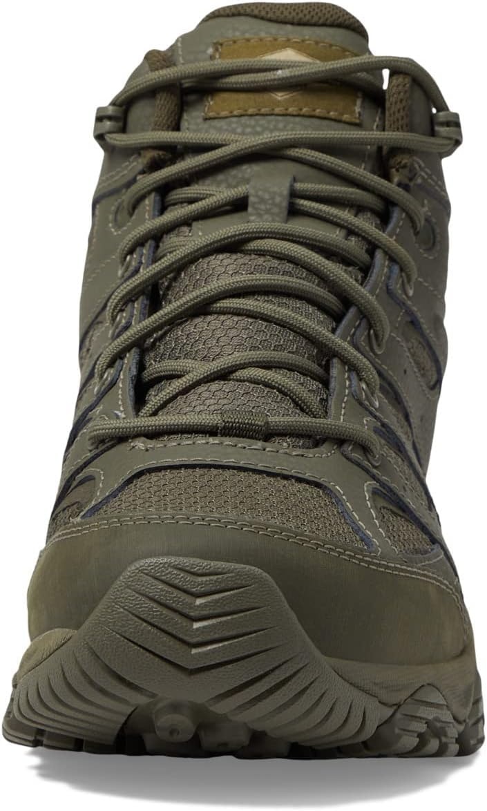 image:imageMerrell mens Moab 3 Tactical Mid Waterproof Boots Coated Leather amp Mesh Upper Combat Hiking Work ShoesDark Olive