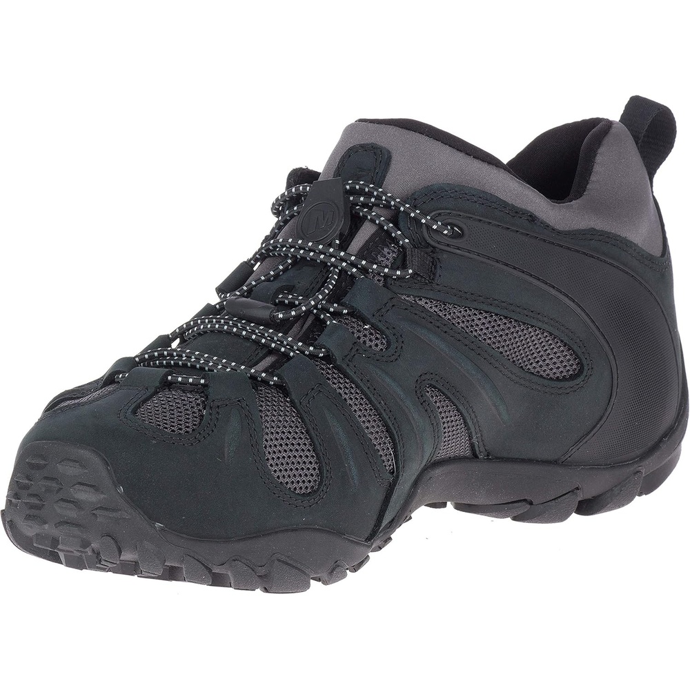 image:imageMerrell Mens Chameleon 8 Stretch Tactical Work Shoes Waterproof Nubuck amp Mesh Upper UltraLightweight Hiking Combat BootsBlackGrey