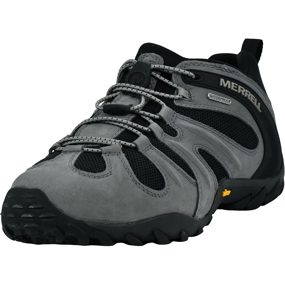 image:imageMerrell Mens Chameleon 8 Stretch Tactical Work Shoes Waterproof Nubuck amp Mesh Upper UltraLightweight Hiking Combat BootsCharcoal