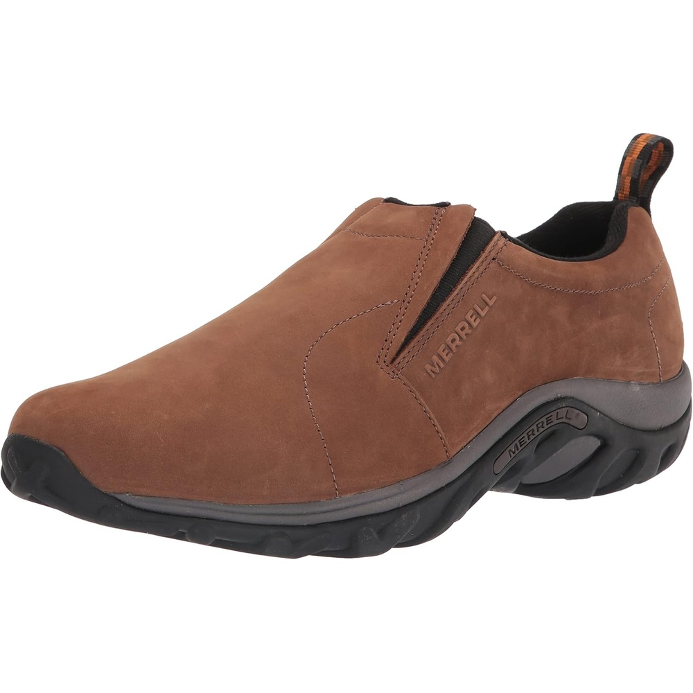 image:imageMerrell Mens Jungle Leather SlipOn ShoeBrown Nubuck