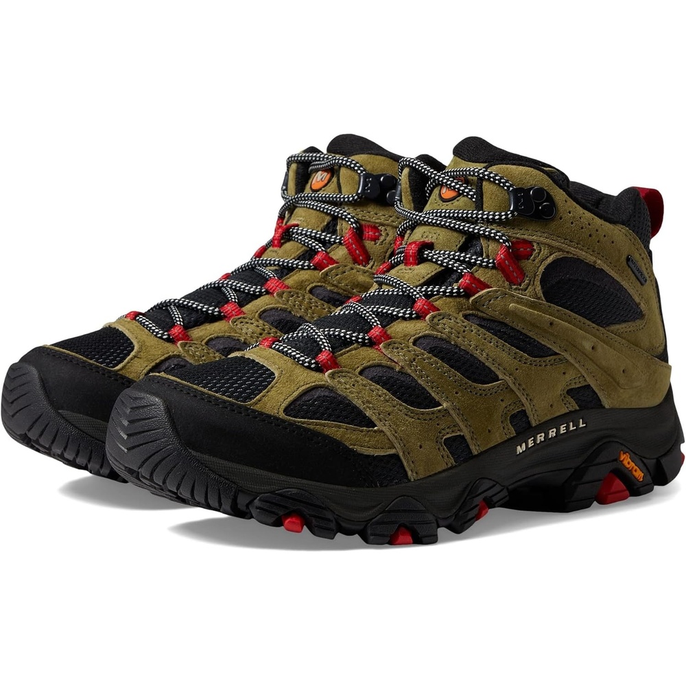 image:imageMerrell Mens Moab 3 Mid Waterproof Hiking BootsAvocado