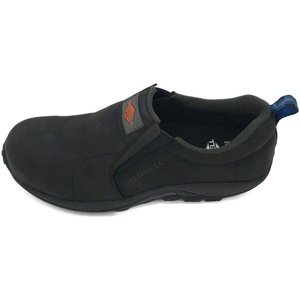 MERRELL Mens Jungle Moc Leather Comp Toe Work Shoe(Black)