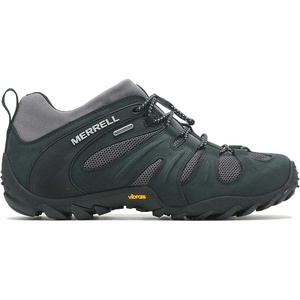 Merrell Men’s Chameleon 8 Stretch Tactical Work Shoes, Waterproof Nubuck & Mesh Upper Ultra-Lightweight Hiking Combat Boots(New Black/Grey)