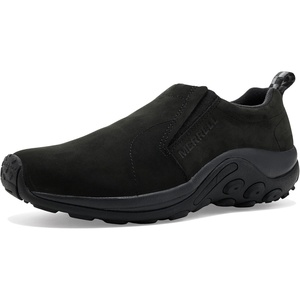 Merrell Men’s Jungle Leather Slip-On Shoe(Black/Black)