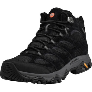 Merrell Men’s Moab 3 Mid Waterproof Hiking Boots(Black)