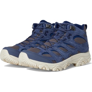 Merrell Men’s Moab 3 Mid Waterproof Hiking Boots(Greystone)