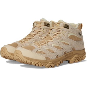 Merrell Men’s Moab 3 Mid Waterproof Hiking Boots(Latte)