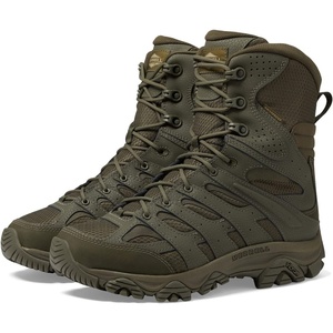 Merrell mens Moab 3 8 Inch Tactical Zip Waterproof Boot(Dark Olive)