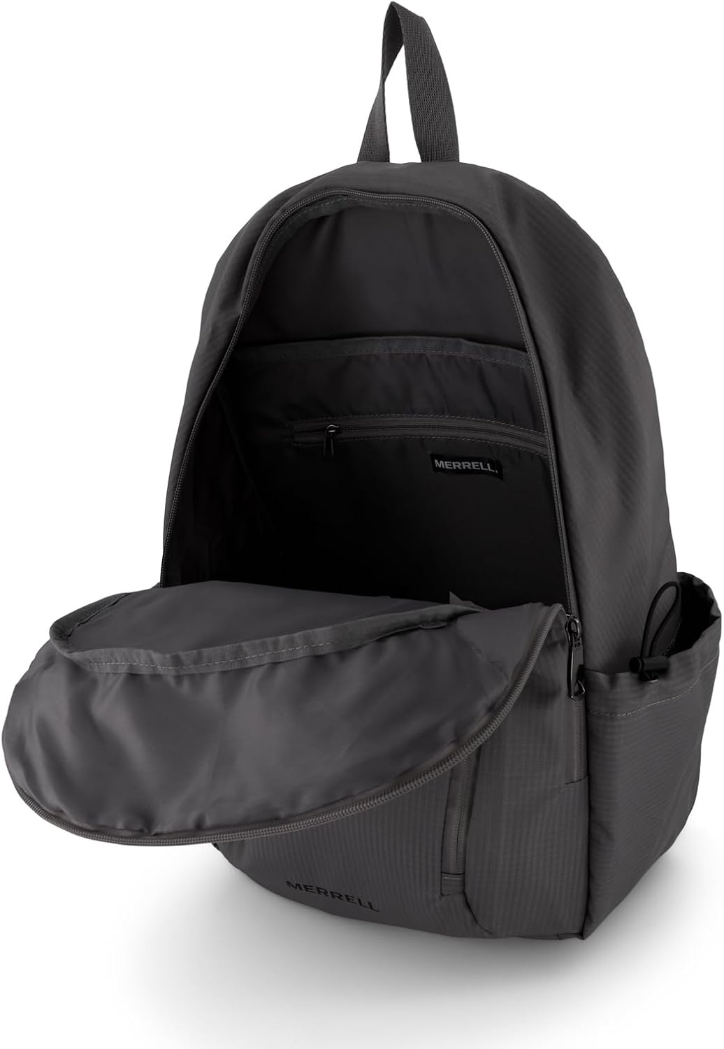 image:imageMerrell Eclipse Backpack Lightweight Pack with Water Bottle Holder amp Pockets MultiUseGray Drizzle