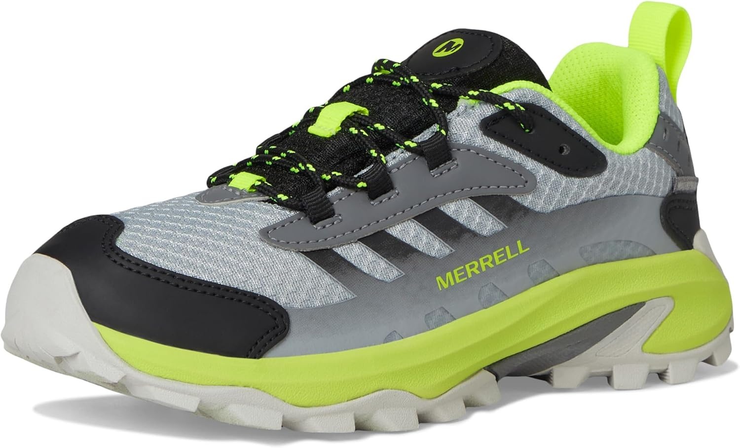 image:imageMerrell Girls Moab Speed 2 Low Waterproof Little KidBig KidGreyBlackCitron