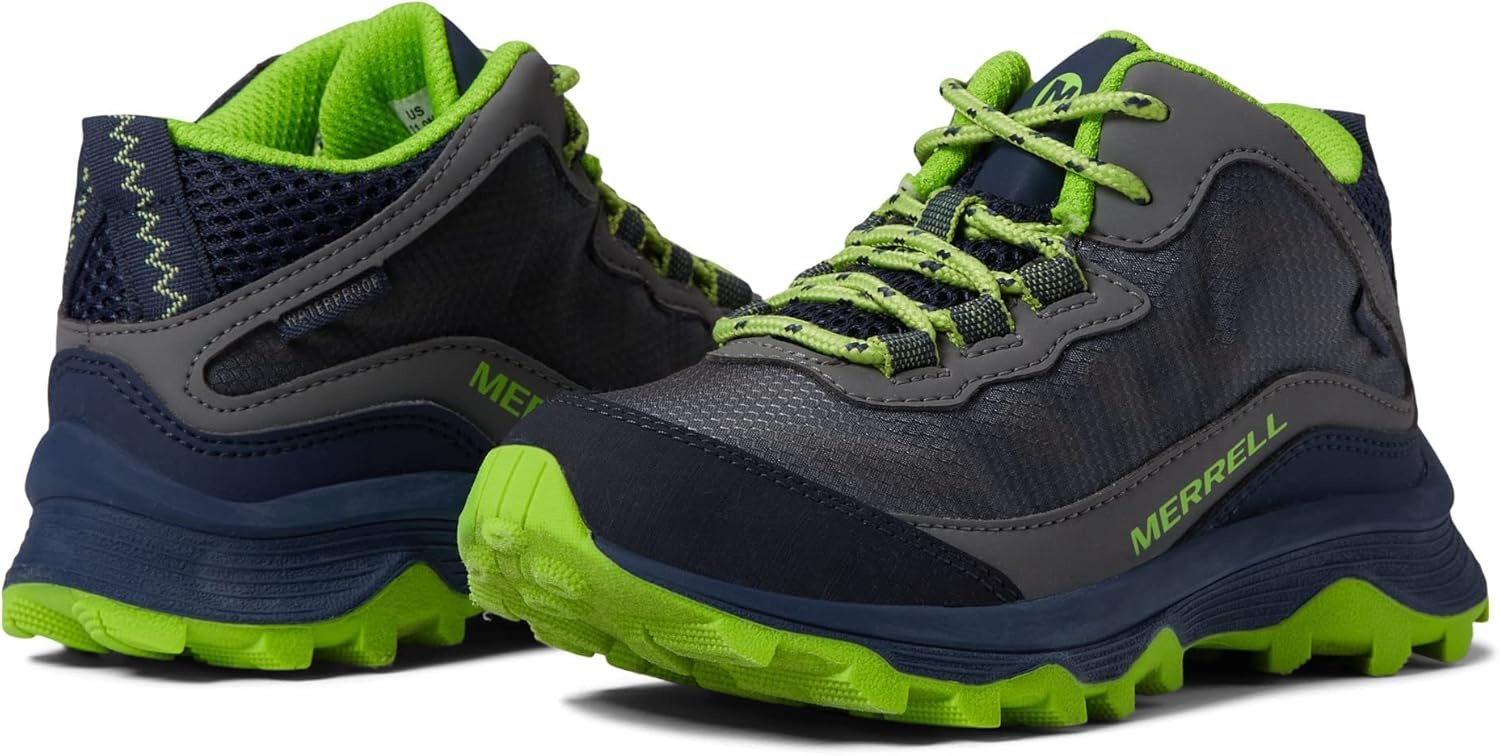 image:imageMerrell Moab Speed 2 Mid WaterproofNavyGreyLime