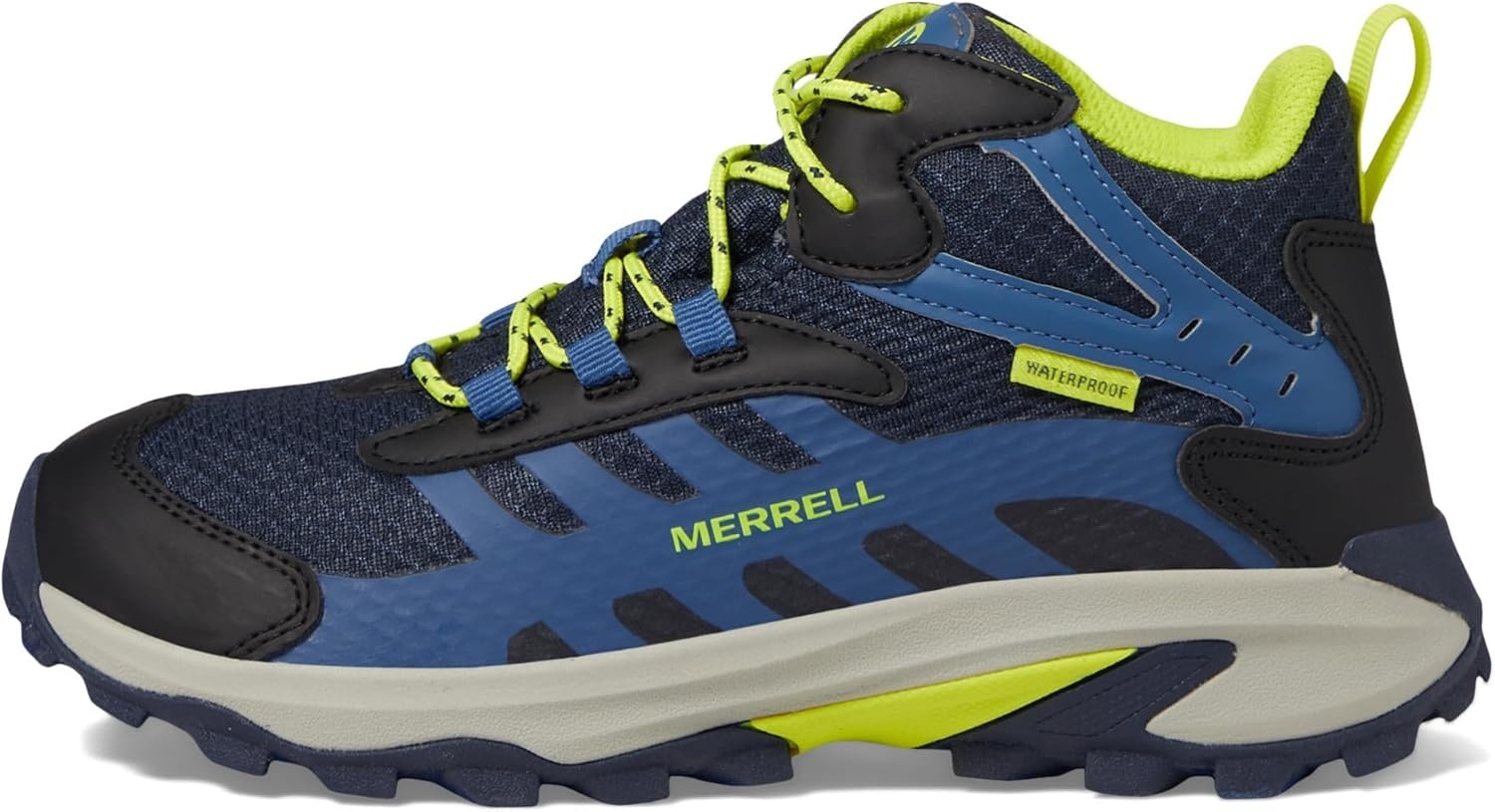 image:imageMerrell Moab Speed 2 Mid WaterproofNavyHi Viz