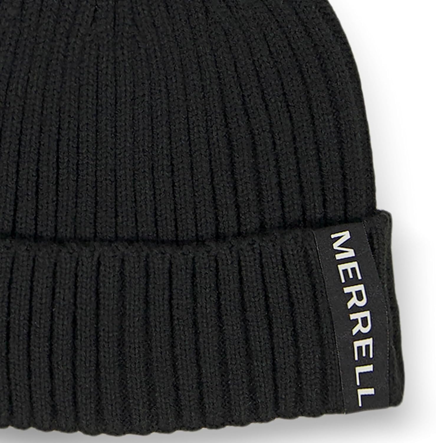 image:imageMerrell Unisex Adult Crestone Ribbed Cuff HatBlack