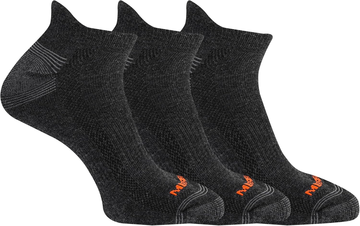 image:imageMerrell Unisex Adult Cushioned Low Cut Tab Socks 3PairBlack