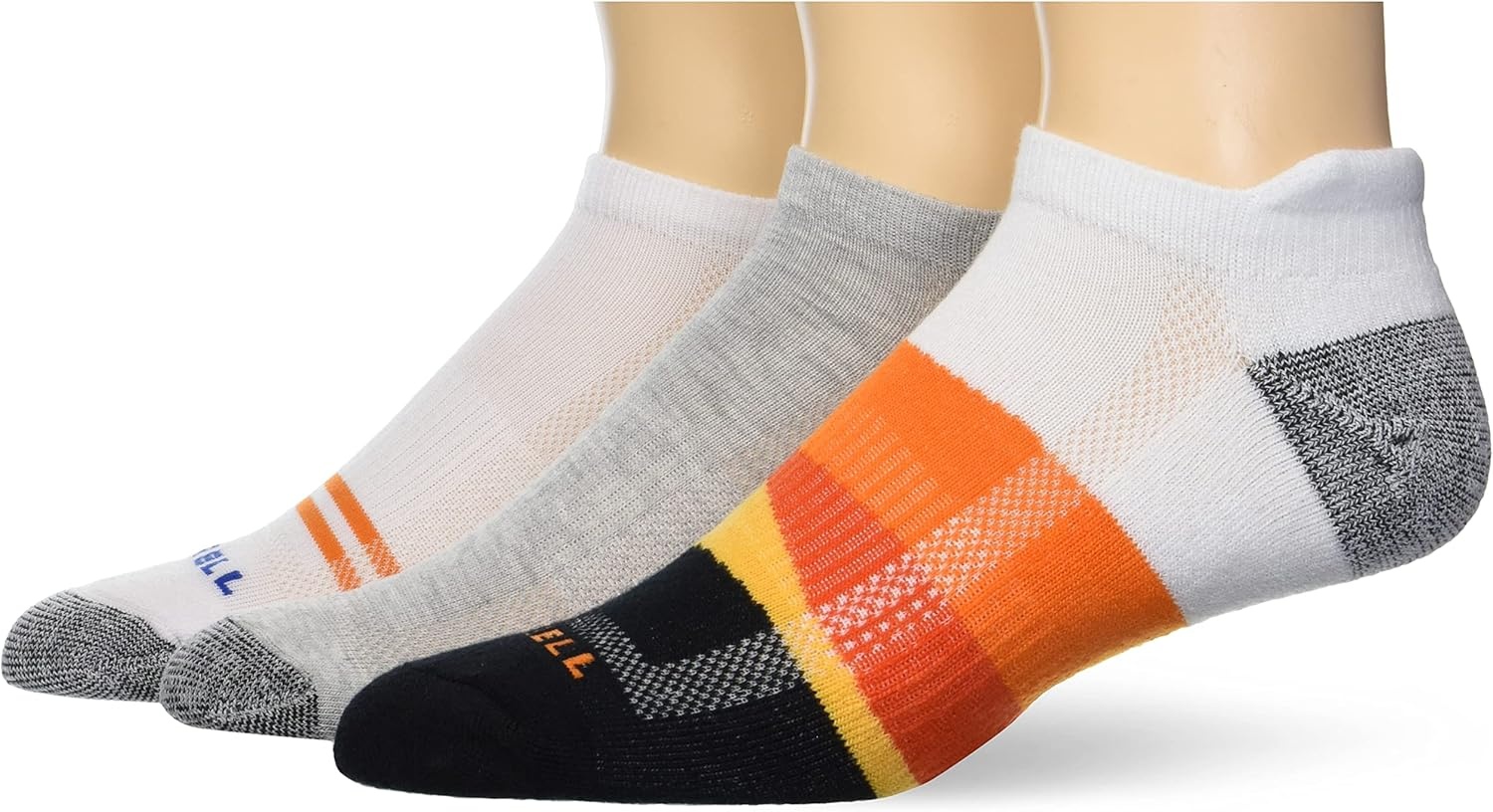 image:imageMerrell Unisex Adult Cushioned Low Cut Tab Socks 3PairBlack Hike on