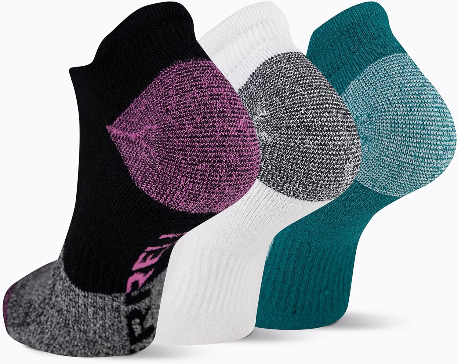 image:imageMerrell Unisex Adult Cushioned Low Cut Tab Socks 3PairPink Assorted