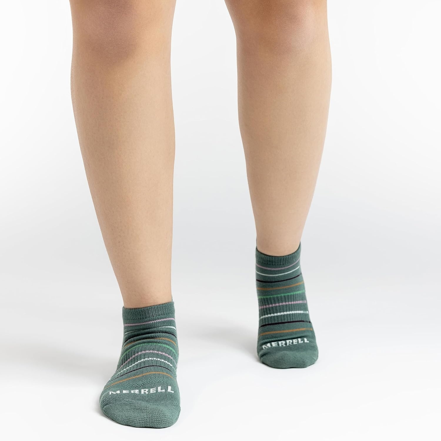 image:imageMerrell Unisex Adult Cushioned Low Cut Tab Socks 3PairPurple Assorted