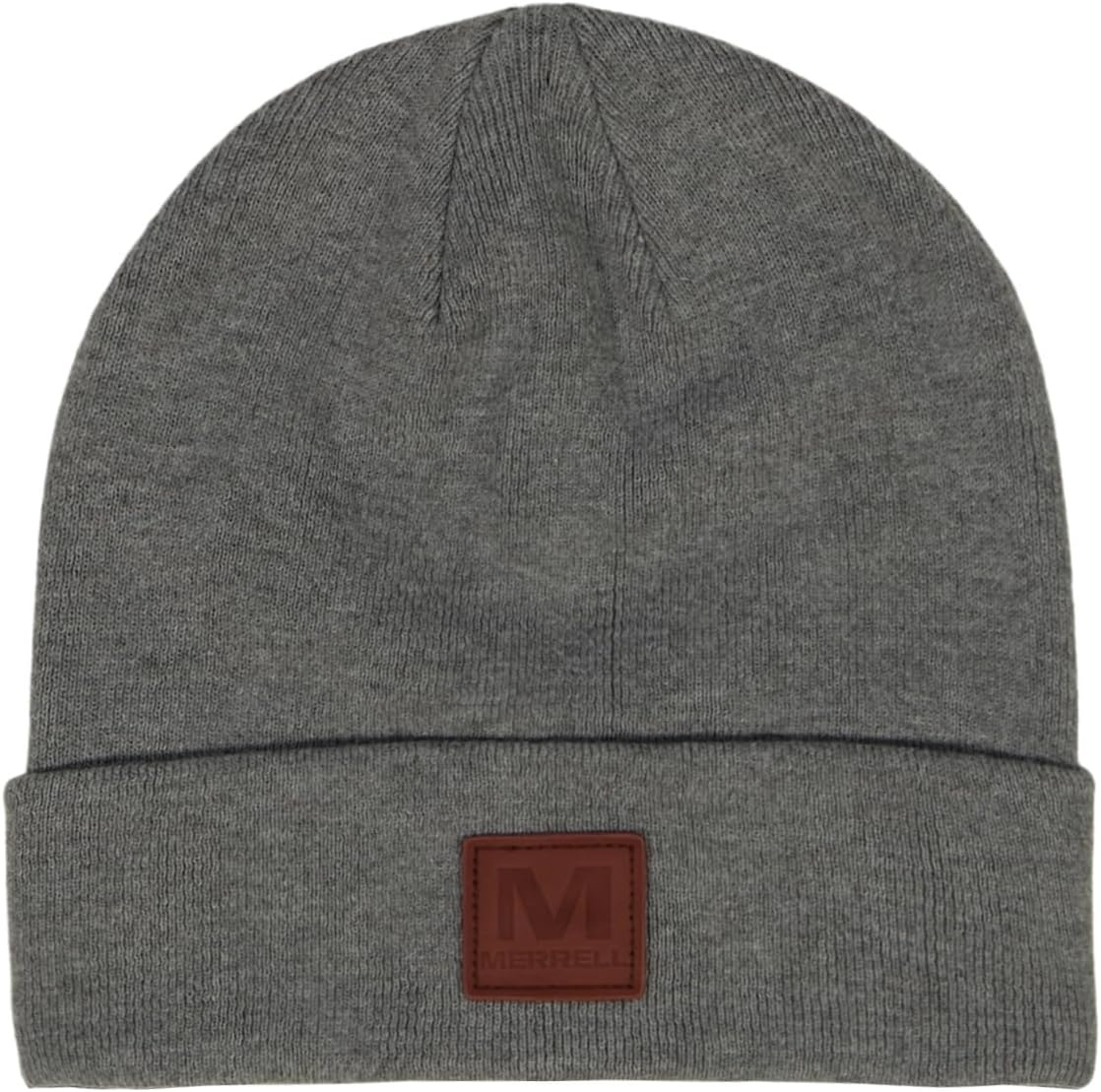 image:imageMerrell Unisex Adult Gannet Hat with Leather Patch Rib Knit Beanie with Cuff for Warmth amp AdventureIguana