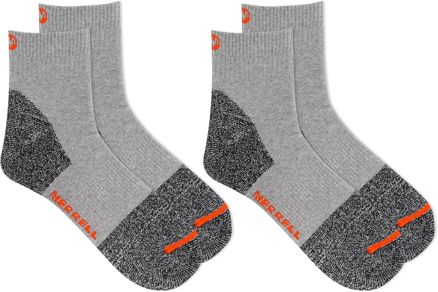 image:imageMerrell Unisex Adult Mens and Womens Cotton Safety Work Ankle Socks  2 Pairs  Breathable Blister PreventionGray