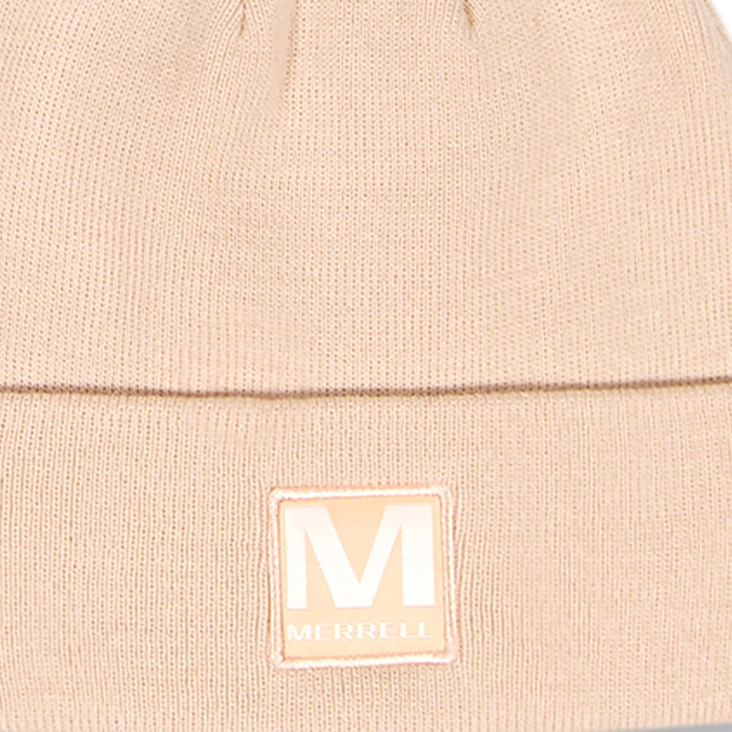 image:imageMerrell Unisex Adult Patch Beanie Classic DoubleLayer Knit Hat with Cuff for Slopes amp City WarmthBlush
