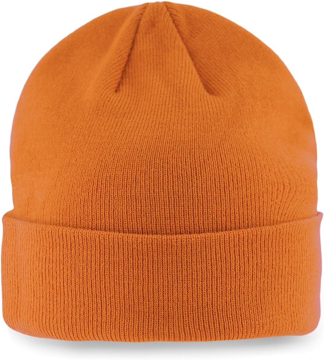 image:imageMerrell Unisex Adult Patch Beanie Classic DoubleLayer Knit Hat with Cuff for Slopes amp City WarmthBrick