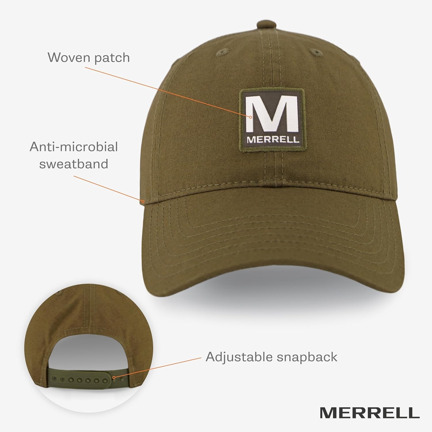 image:imageMerrell Unisex Adult Patch CapIguana
