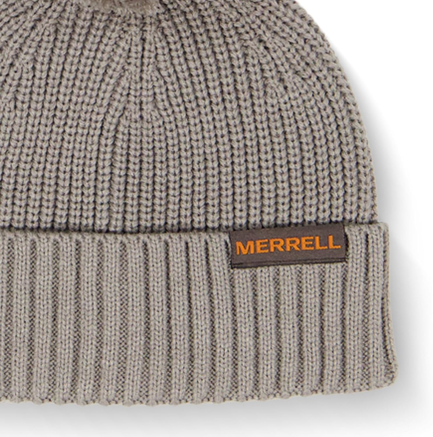 image:imageMerrell Unisex Adult Wanderer Beanie with Pom Pom Crown Knit Beanie with Cuff Trail amp StyleLight Grey Heather